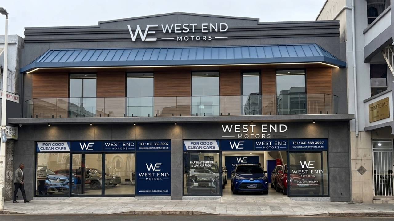The West End Motors showroom on West Street, Durban, today